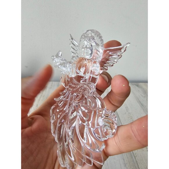 Waterford Angel cherub 2014 annual Dove crystal ornament bird Xmas tree - Picture 3 of 6